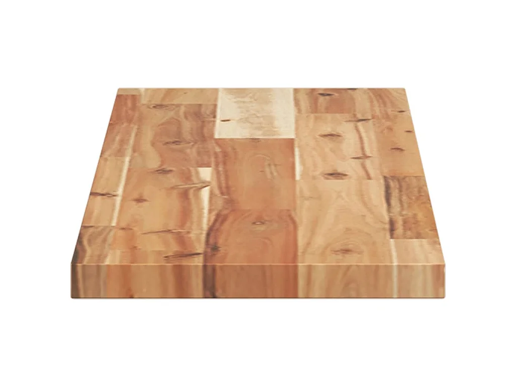 Étagères flottantes 2 pcs 100x20x2 cm acacia massif à l'huile