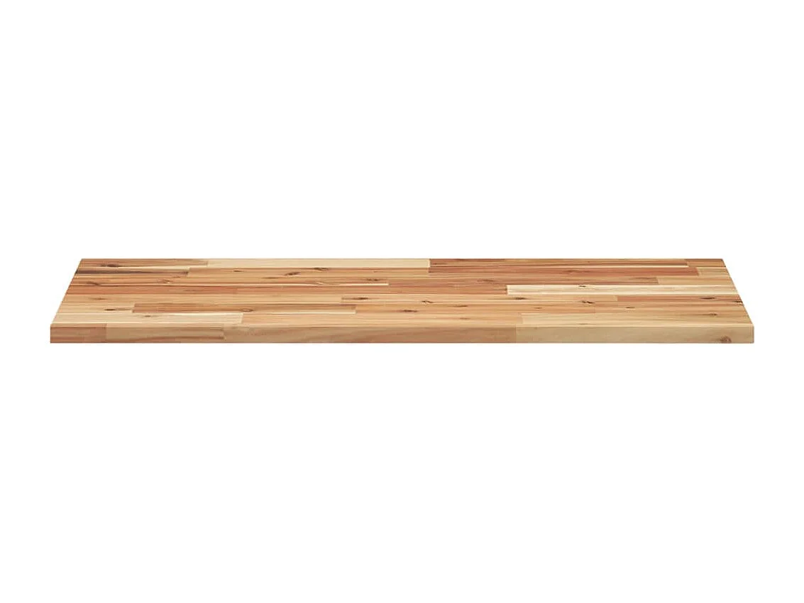 Estante flotante 3 uds madera acacia acabado aceite 100x40x2 cm