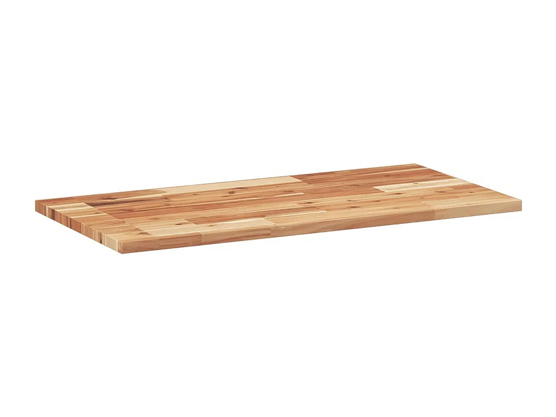 Estante flotante 3 uds madera acacia acabado aceite 100x40x2 cm