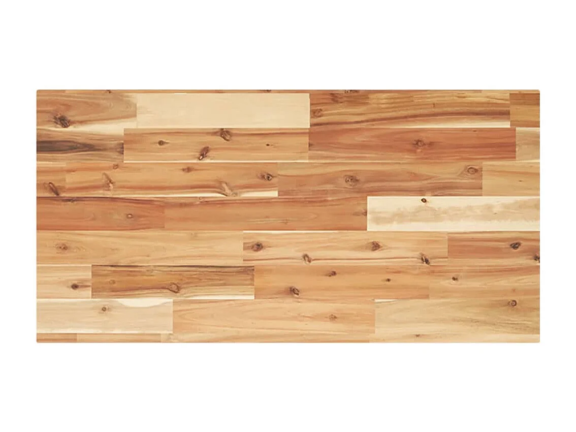 Estante flotante 3 uds madera acacia acabado aceite 100x40x2 cm