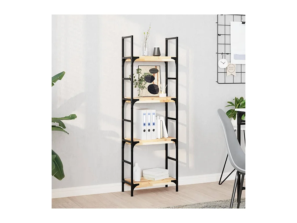 Estantes flotantes 4 uds madera acacia sin tratar 40x20x4 cm