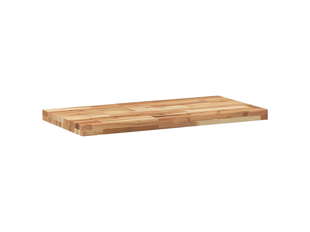 Wandschappen 2 st zwevend olieafwerking 100x40x4 cm acaciahout