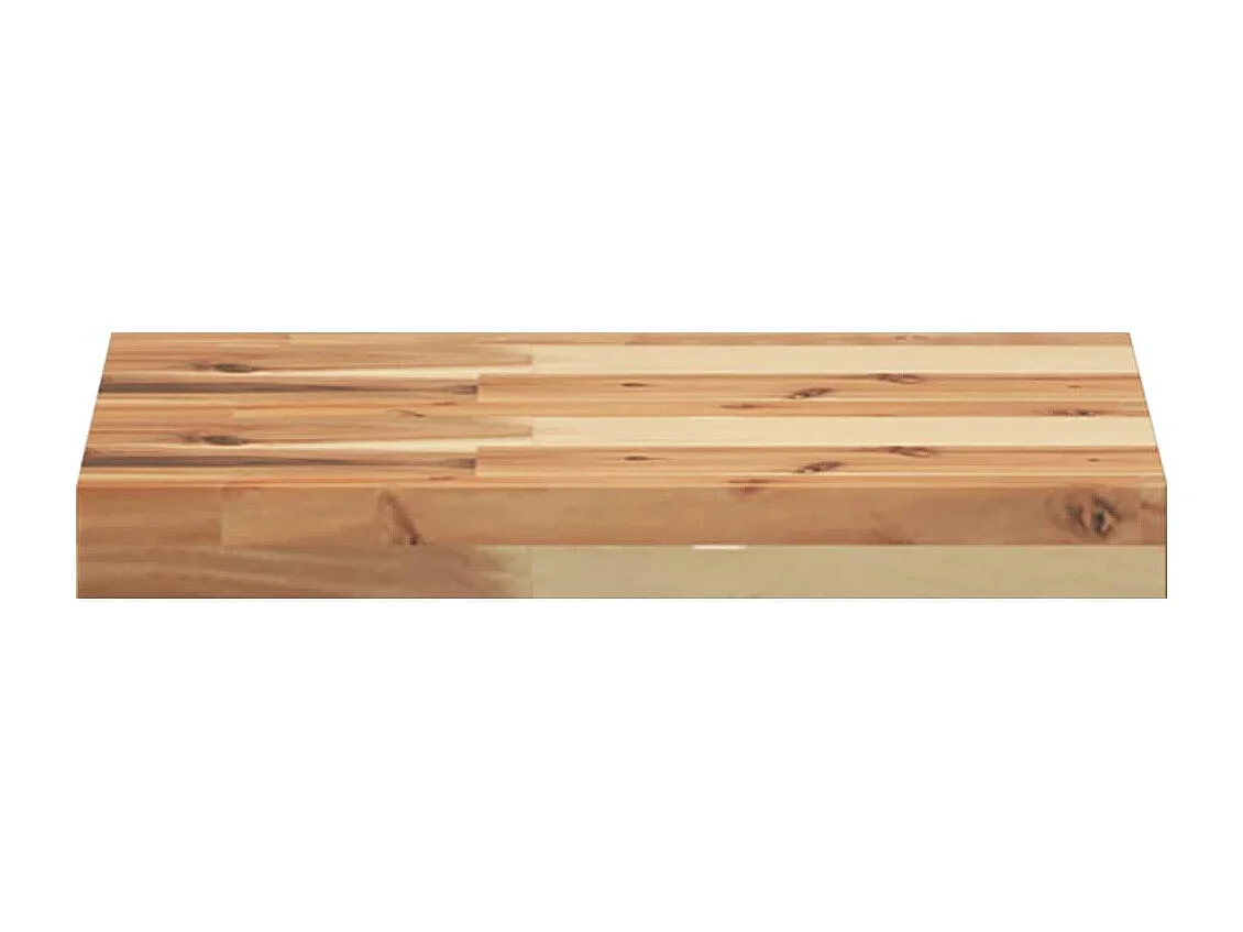 Étagères flottantes 2 pcs 60x30x4 cm acacia massif à l'huile