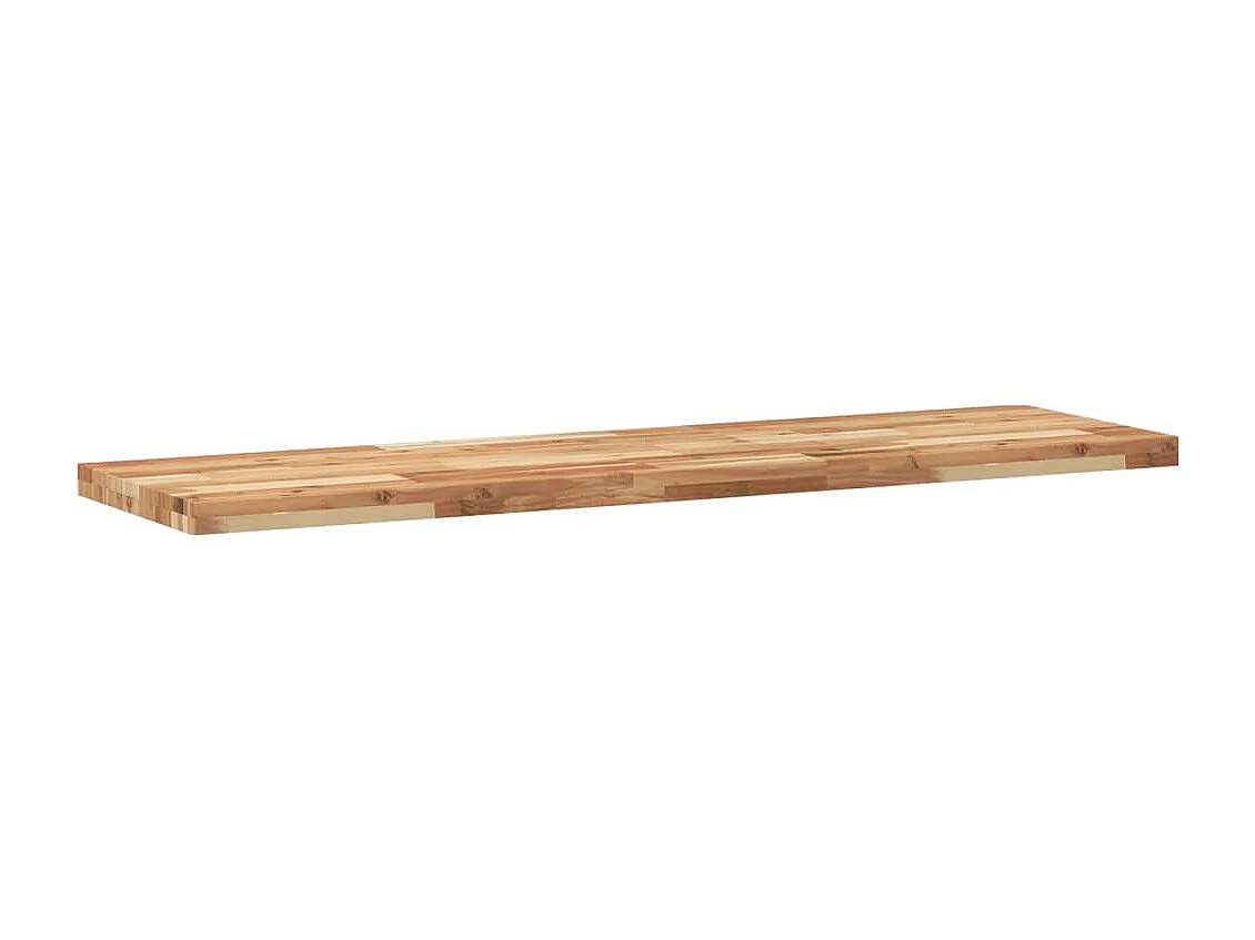 Ripiano a Parete 160x40x4cm Legno Massello Acacia Rifinito Olio