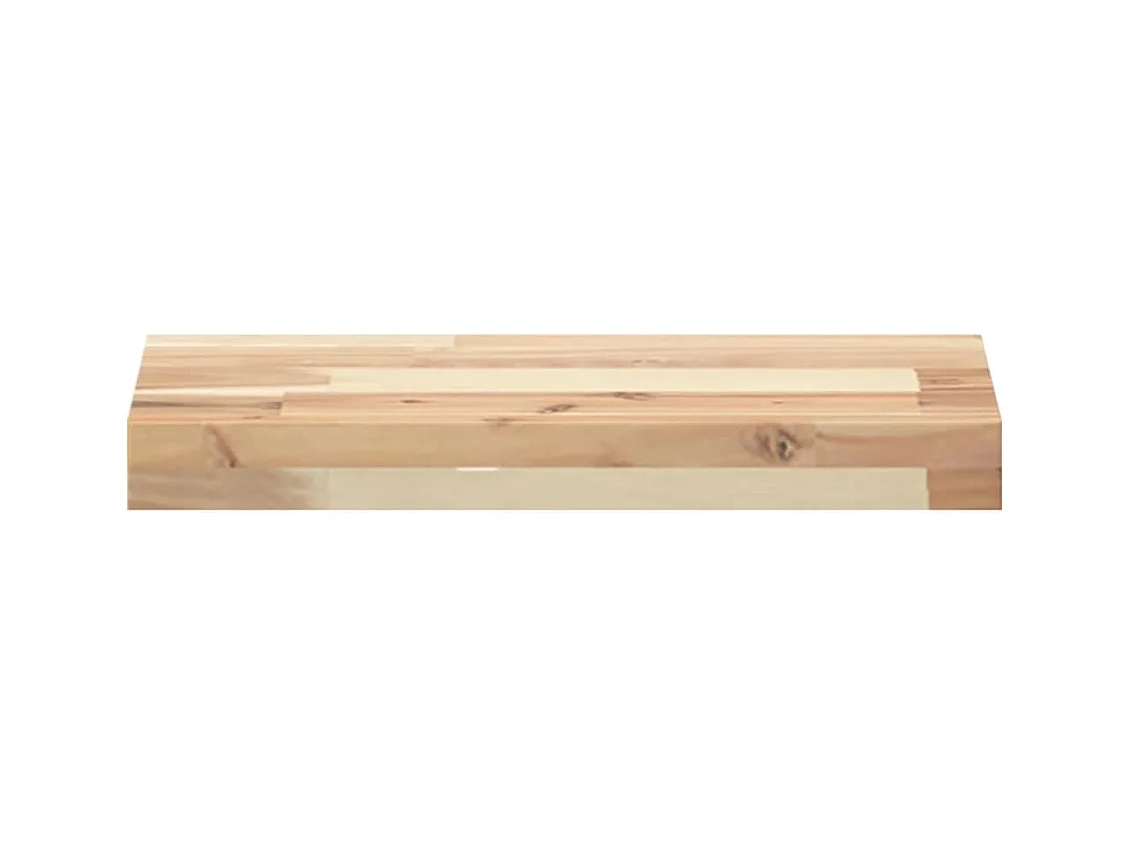 Estante flotante madera maciza de acacia sin tratar 40x20x4 cm