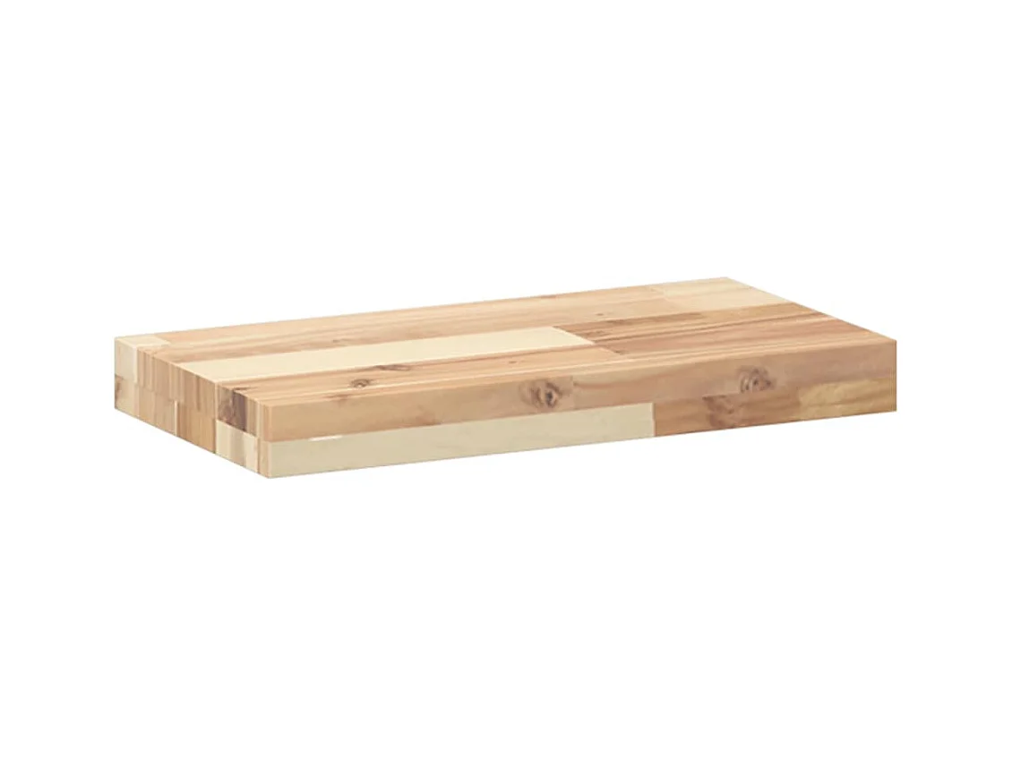 Estante flotante madera maciza de acacia sin tratar 40x20x4 cm