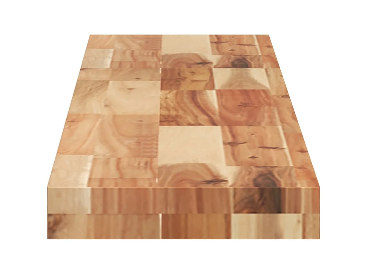 Schweberegale 2 Stk. 160x20x4 cm Massivholz Akazie Ölbehandelt