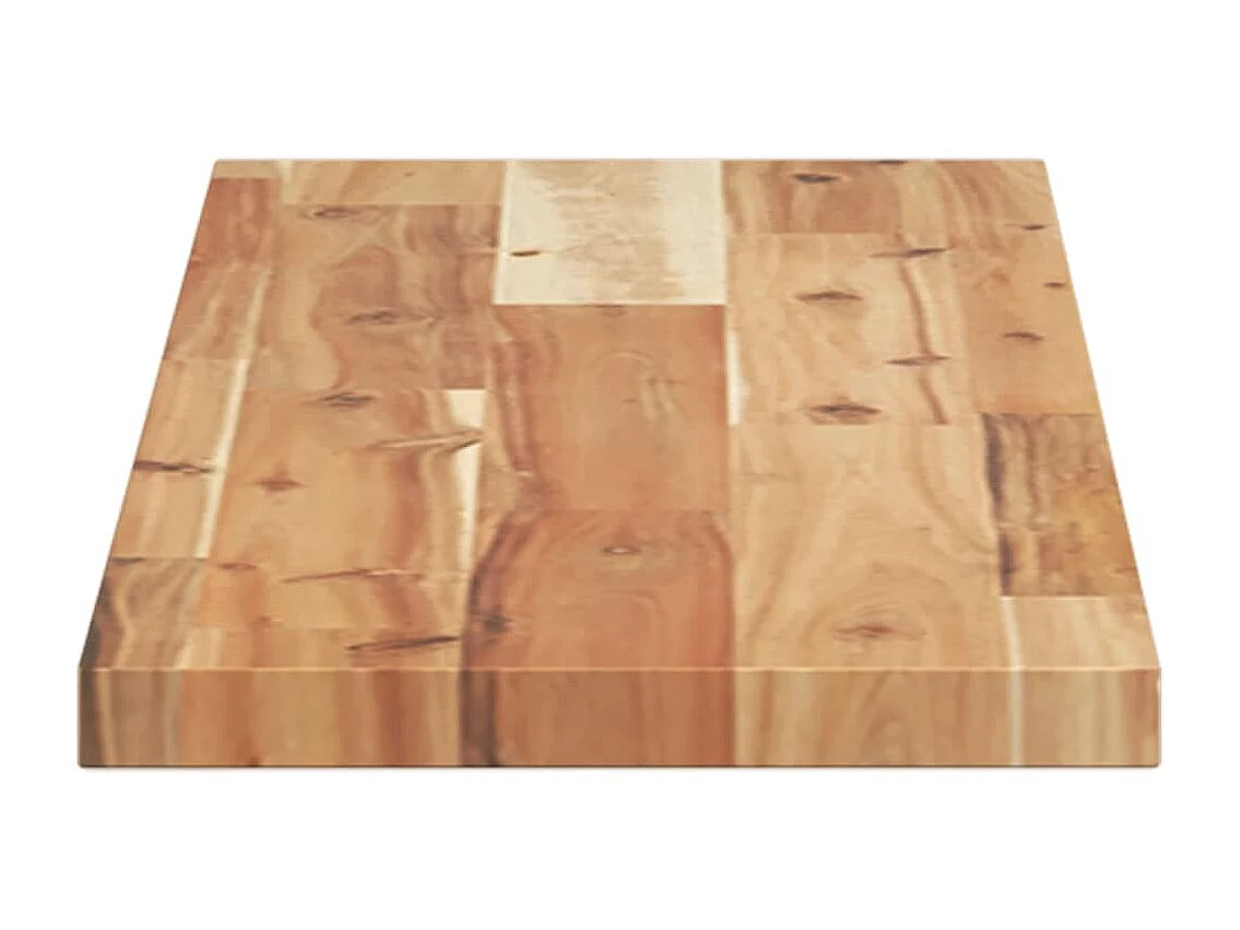 Prateleira flutuante 80x20x2 cm acácia maciça acabamento a óleo