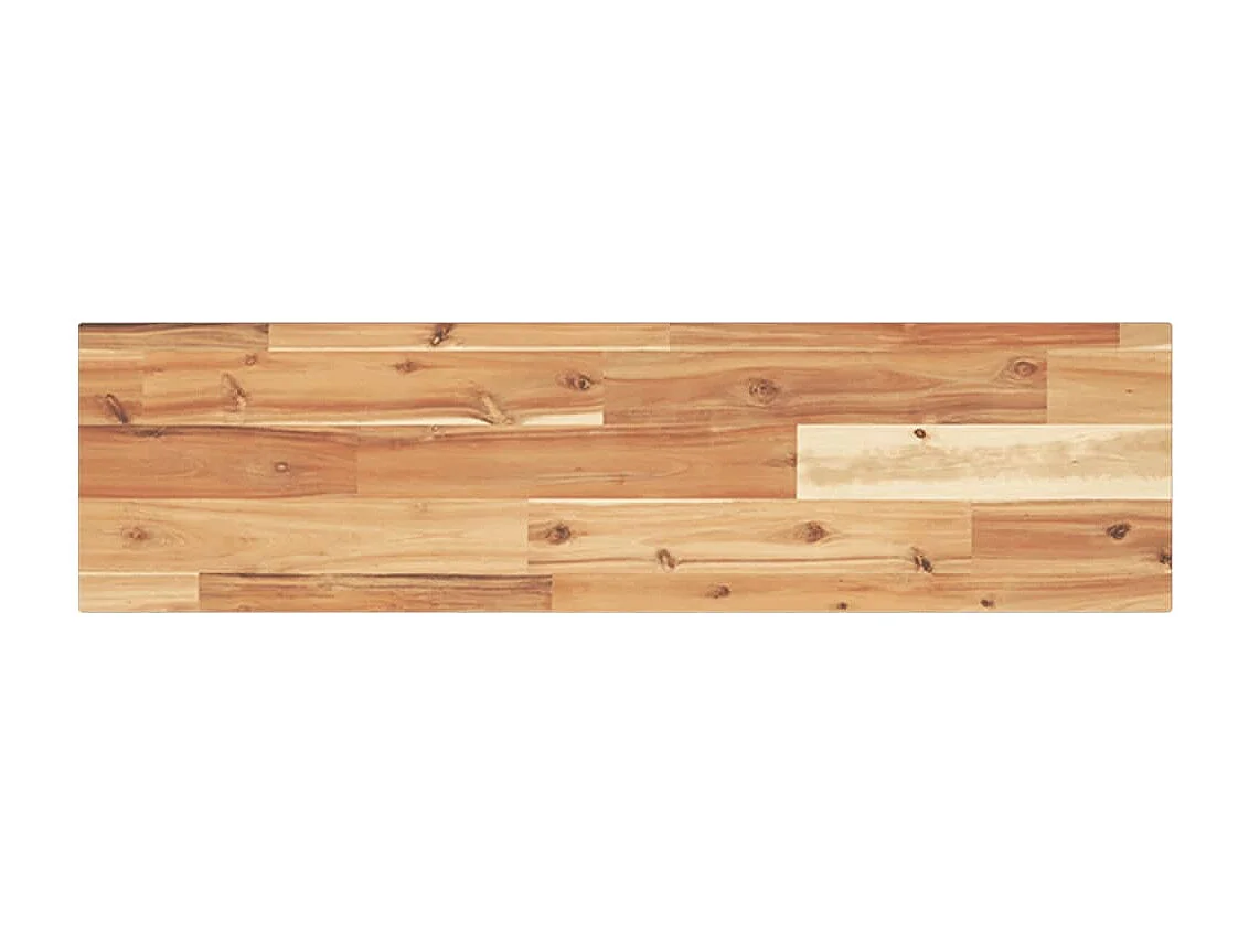Schweberegal 80x20x2 cm Massivholz Akazie Ölbehandelt
