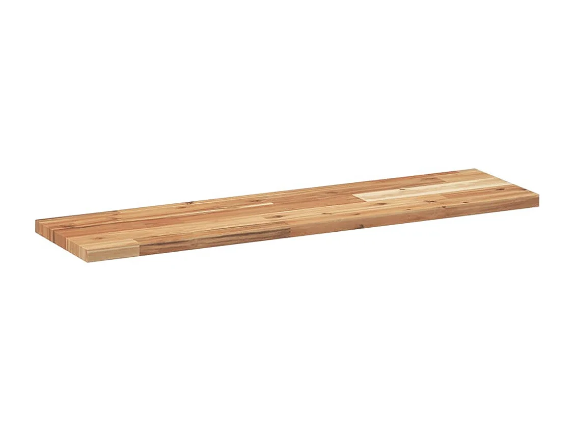 Schweberegal 80x20x2 cm Massivholz Akazie Ölbehandelt
