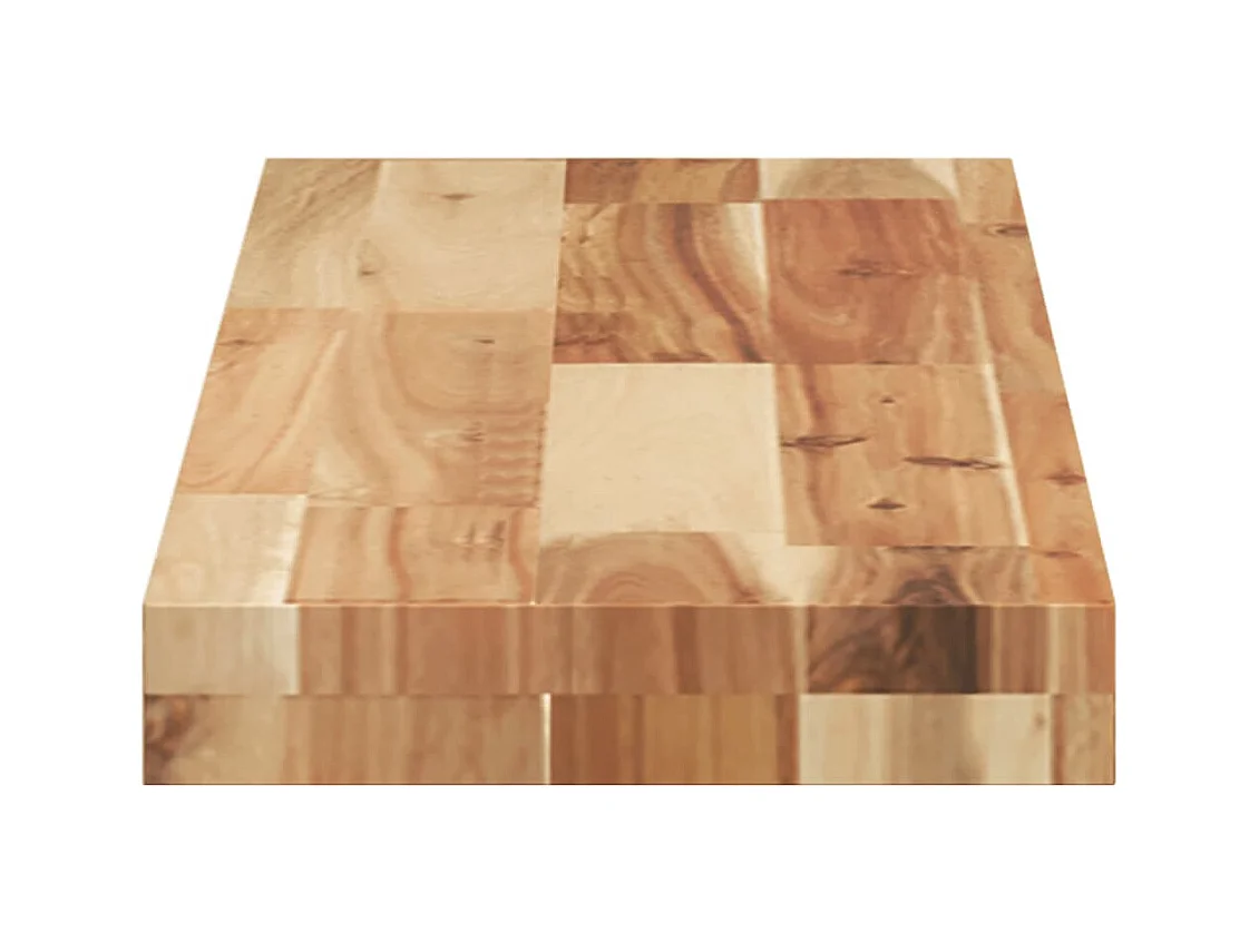 Wandschappen 3 st zwevend olieafwerking 100x20x4 cm acaciahout