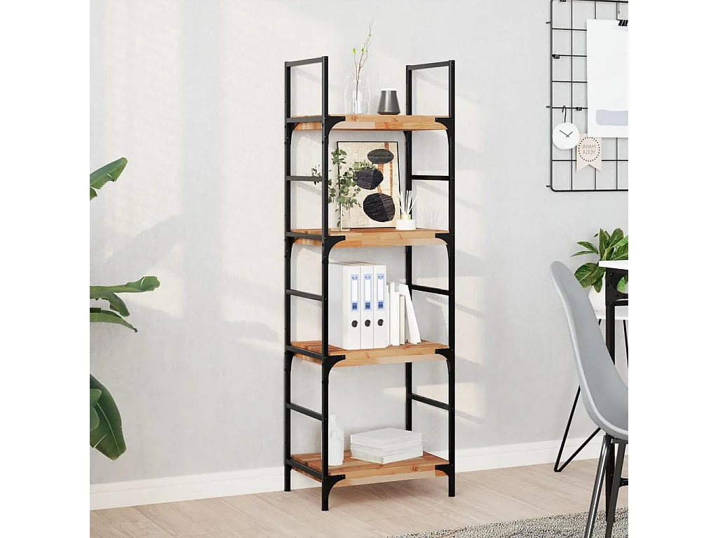 Étagères flottantes 4 pcs 60x30x4 cm acacia massif à l'huile