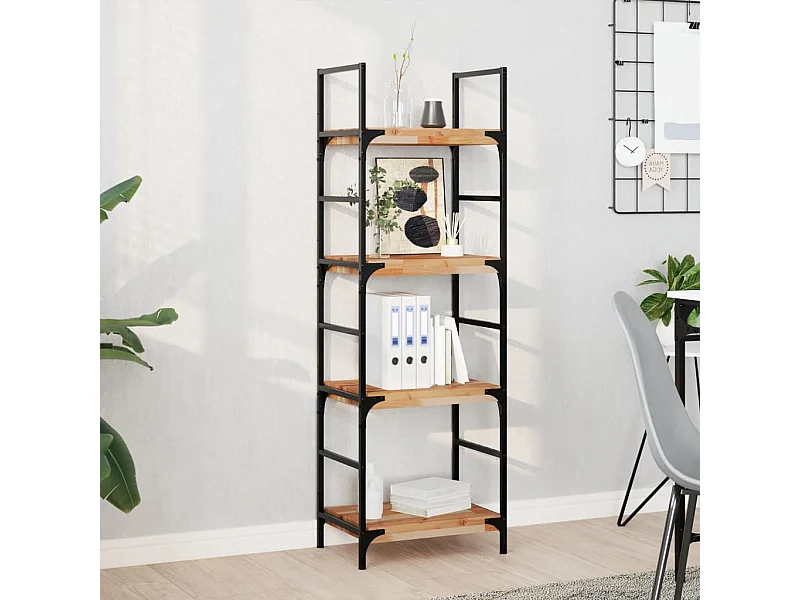 Étagères flottantes 4 pcs 60x30x4 cm acacia massif à l'huile