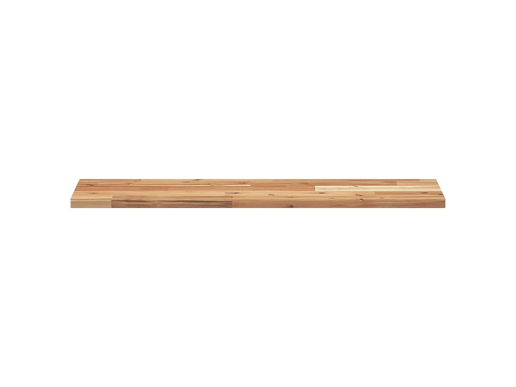 Estantes flotantes 3 uds madera acacia acabado aceite 80x20x2cm