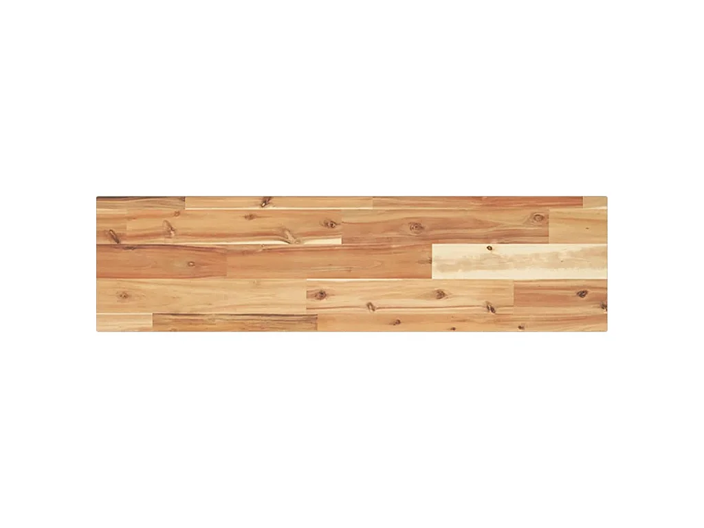 Estantes flotantes 3 uds madera acacia acabado aceite 80x20x2cm