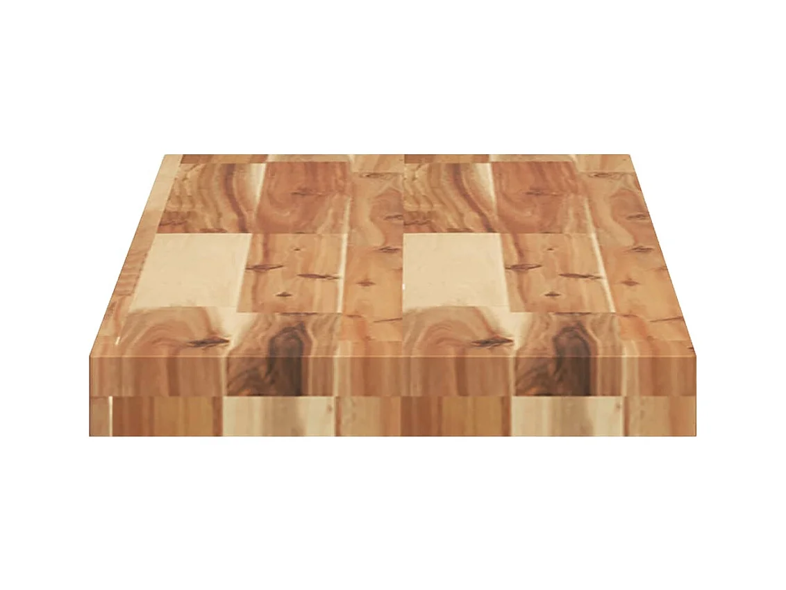 Schweberegal 80x30x4 cm Massivholz Akazie Ölbehandelt