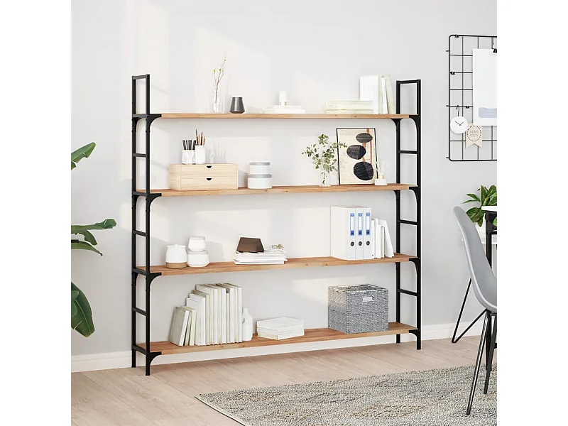 Étagères flottantes 3 pcs 120x20x2 cm acacia massif à l'huile