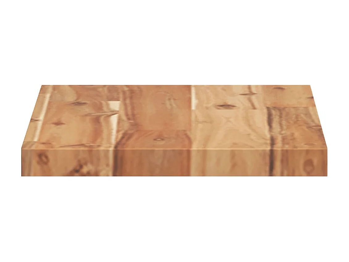 Étagères flottantes 2 pcs 60x20x2 cm acacia massif à l'huile