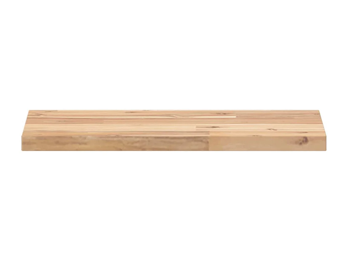 Estante flotante madera maciza de acacia sin tratar 40x20x2 cm