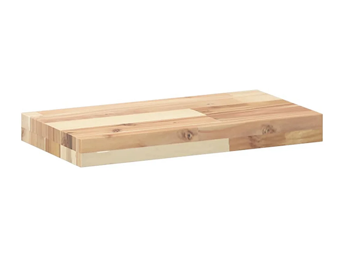 Mensole da Parete 3 pz 40x20x4 cm Legno Acacia Non Trattato