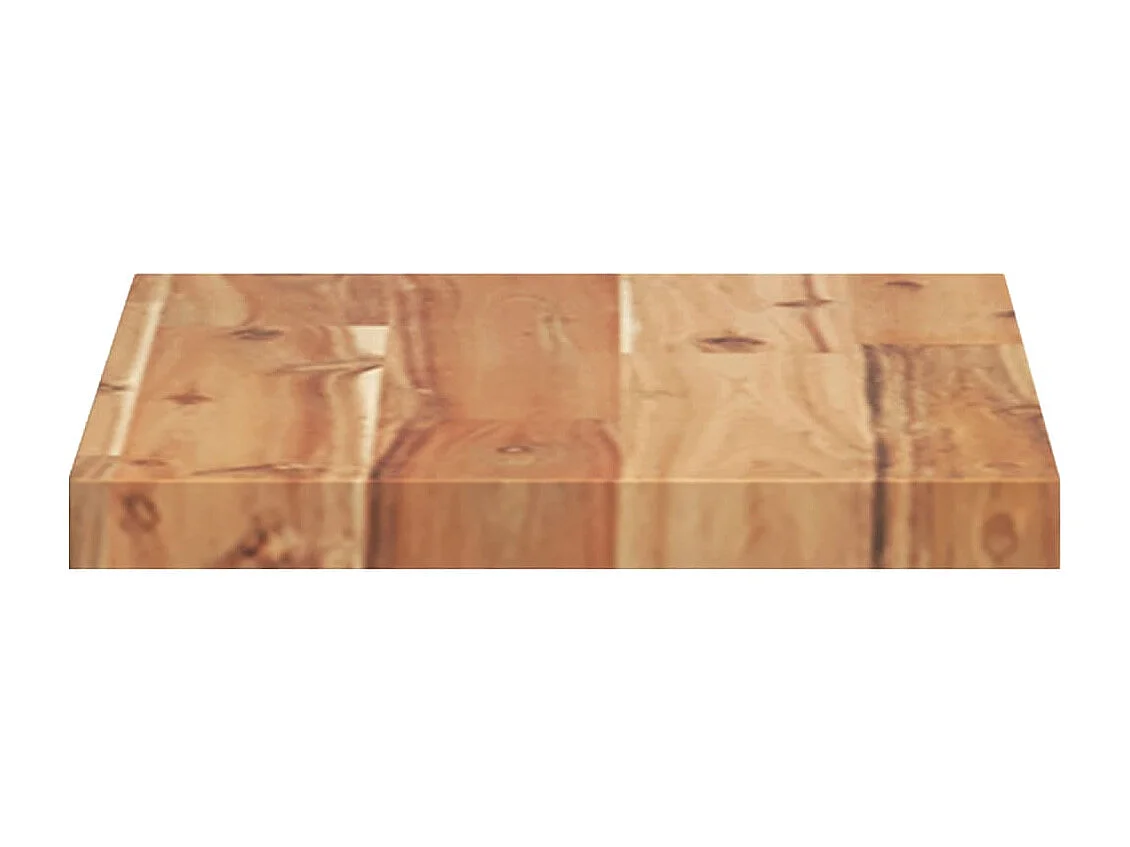 Schweberegale 2 Stk. 40x20x2 cm Massivholz Akazie Ölbehandelt