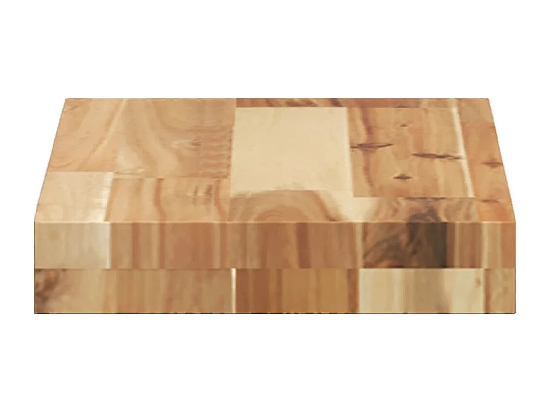 Prateleiras flutuantes 2 pcs acácia maciça c/ acabamento a óleo