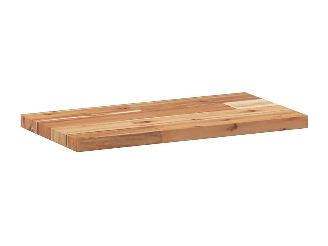 Estantes flotantes 3 uds madera acacia acabado aceite 60x20x2cm