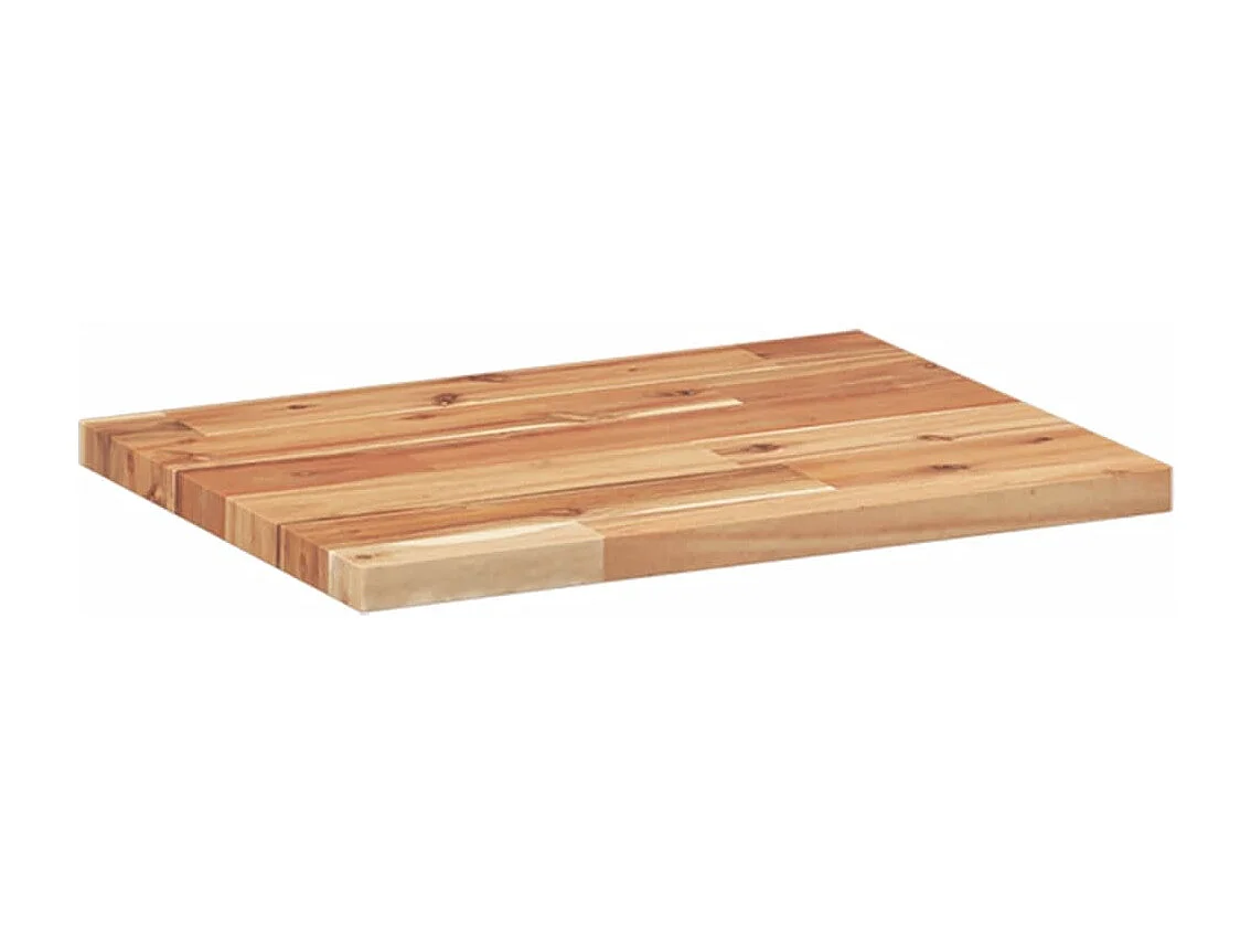 Schweberegal 40x30x2 cm Massivholz Akazie Ölbehandelt