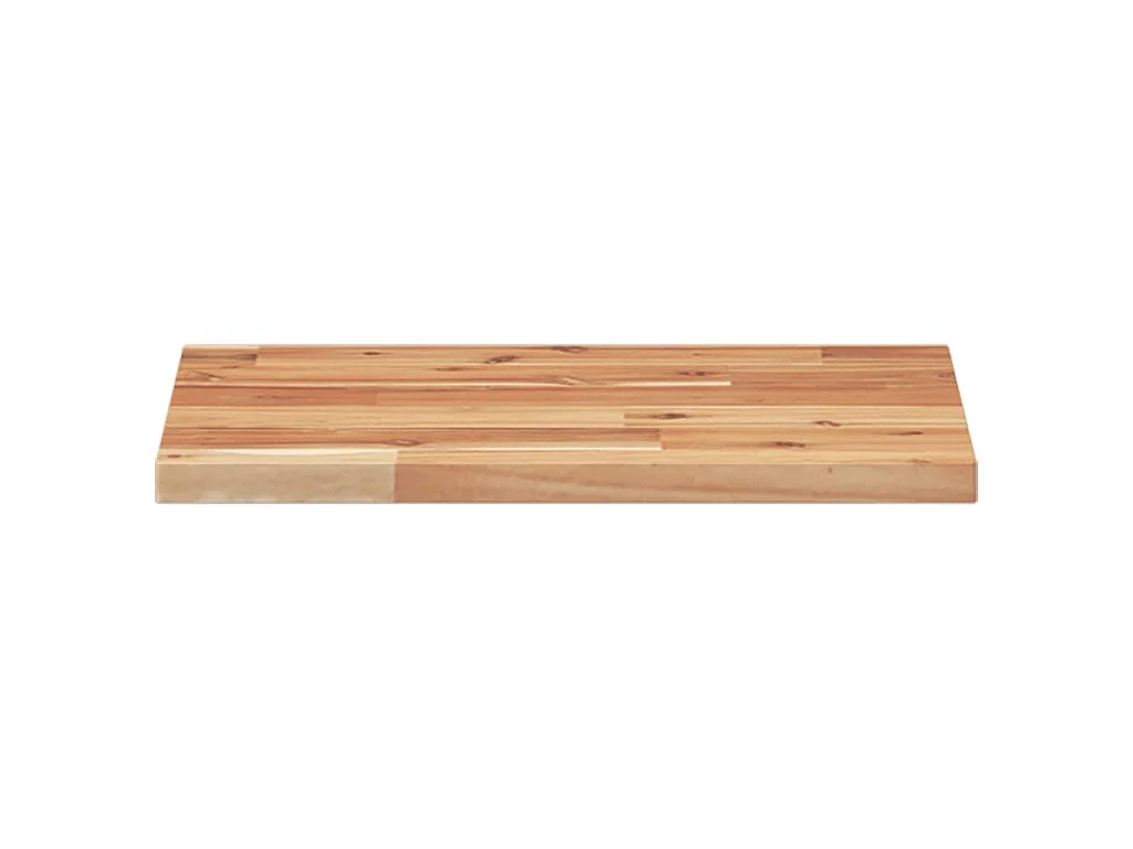 Estante flotante madera acacia maciza acabado aceite 40x30x2 cm