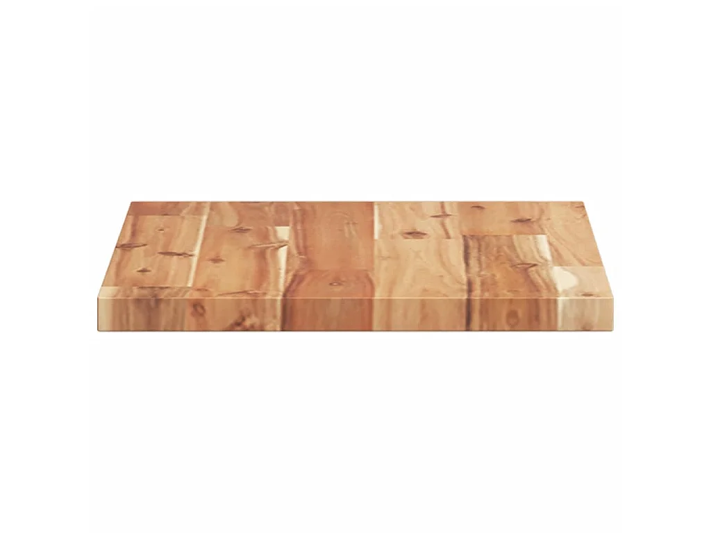 Estante flotante madera acacia maciza acabado aceite 40x30x2 cm