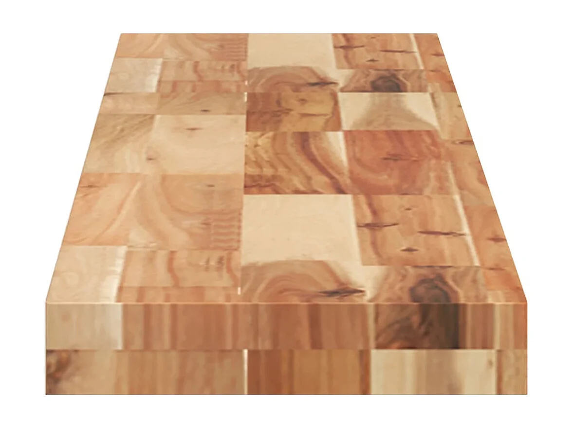 Étagères flottantes 3 pcs 140x20x4 cm acacia massif à l'huile