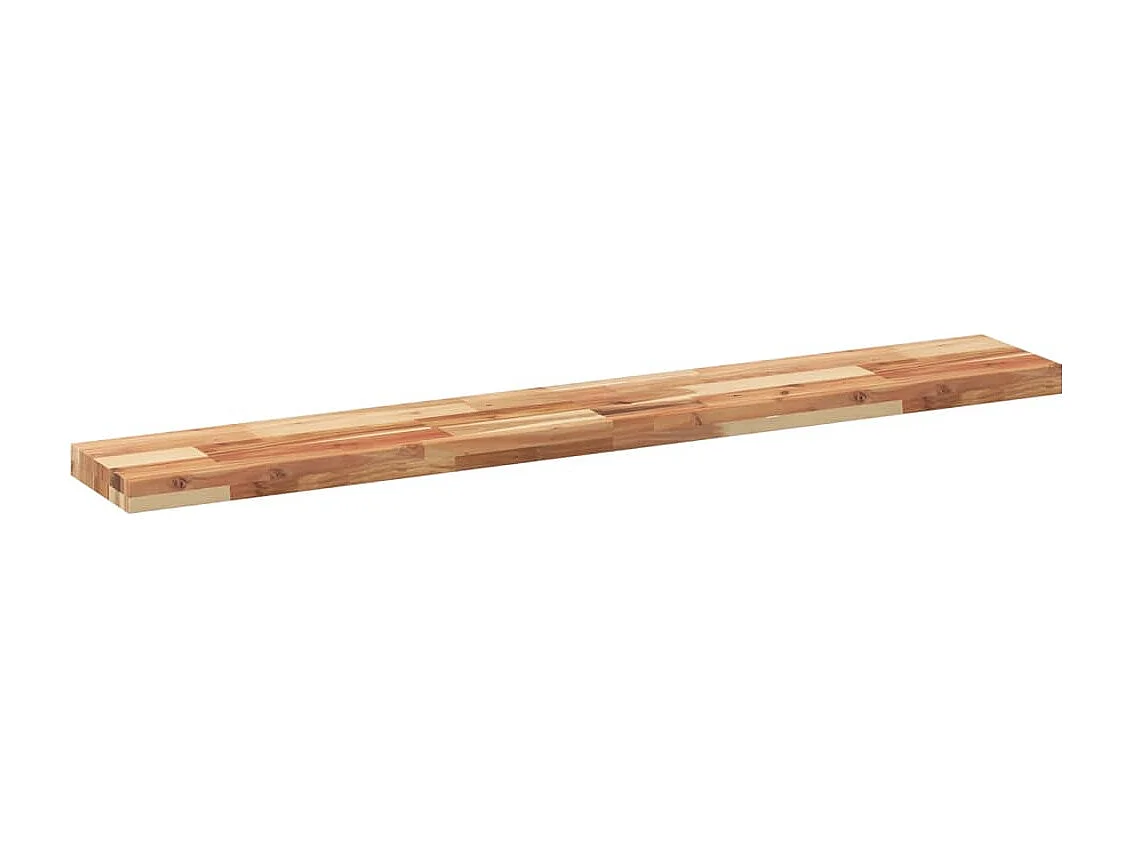 Étagères flottantes 3 pcs 140x20x4 cm acacia massif à l'huile
