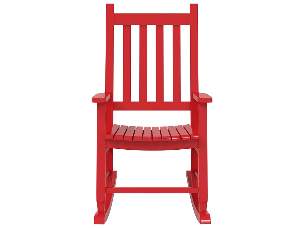 Cadeiras de baloiço infantis 2 pcs álamo maciço vermelho