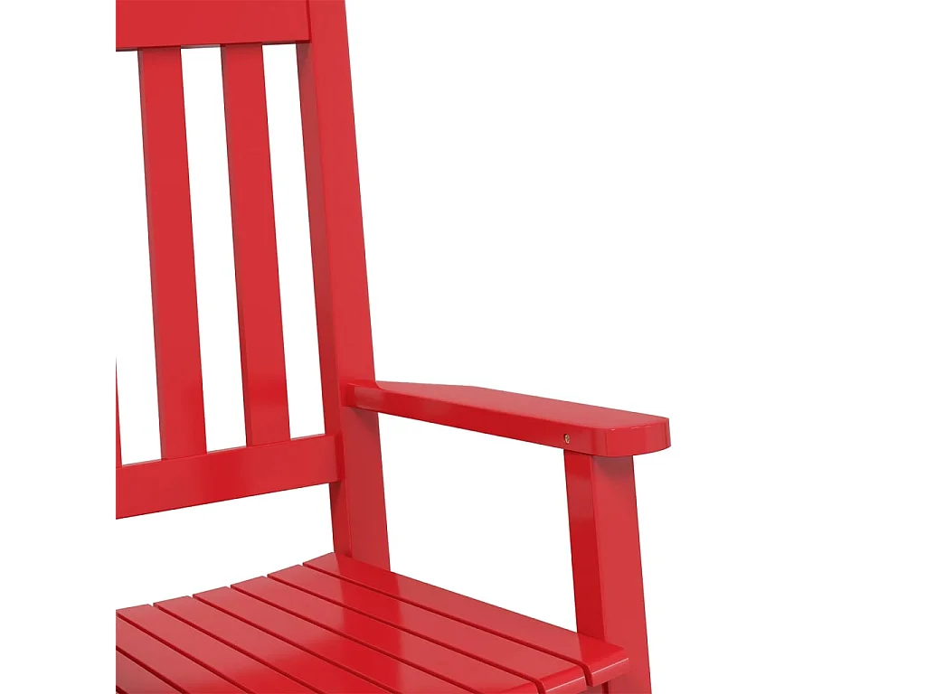 Cadeiras de baloiço infantis 2 pcs álamo maciço vermelho