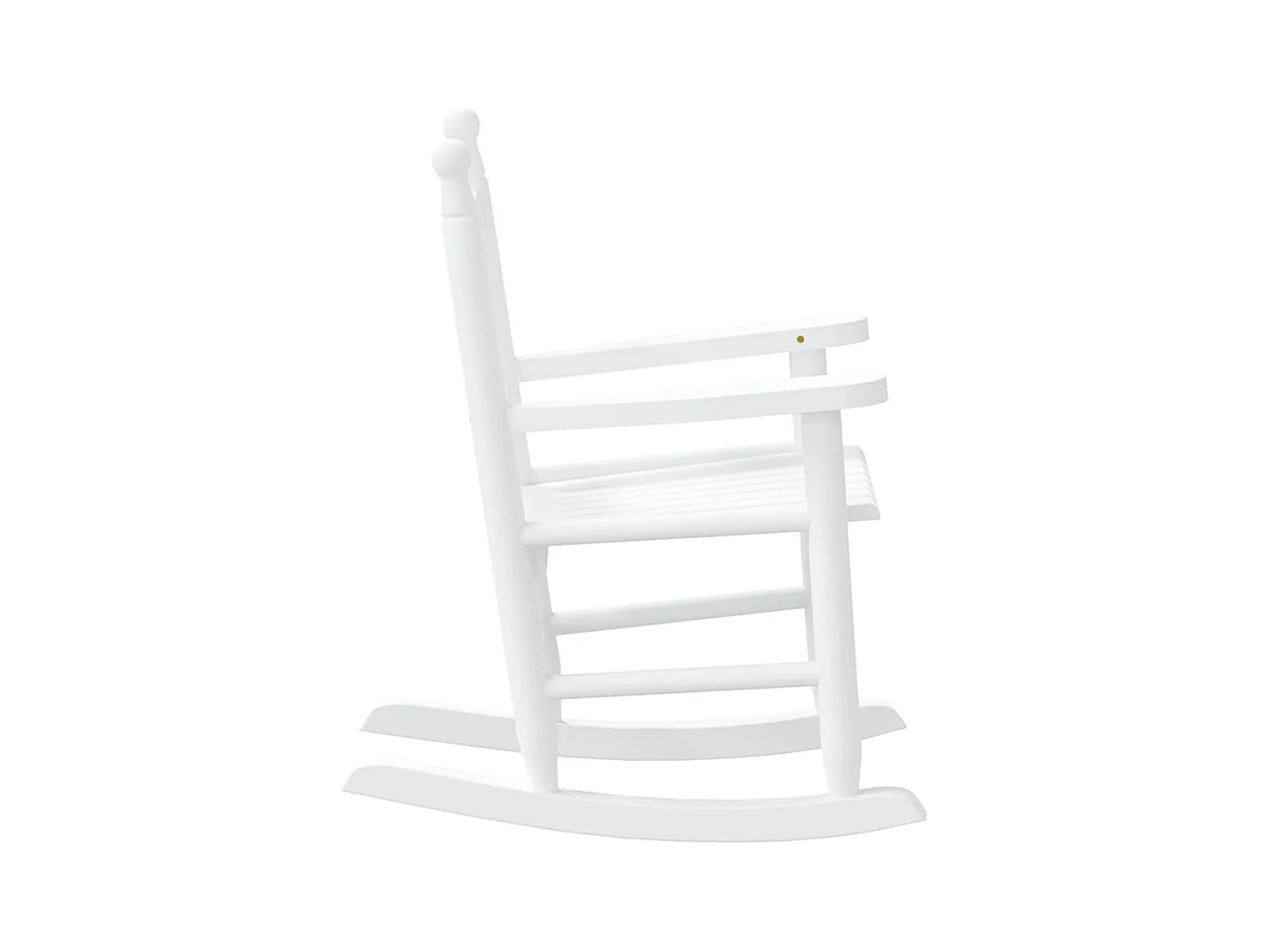 Chaises à bascule enfants lot de 2 blanc bois peuplier massif