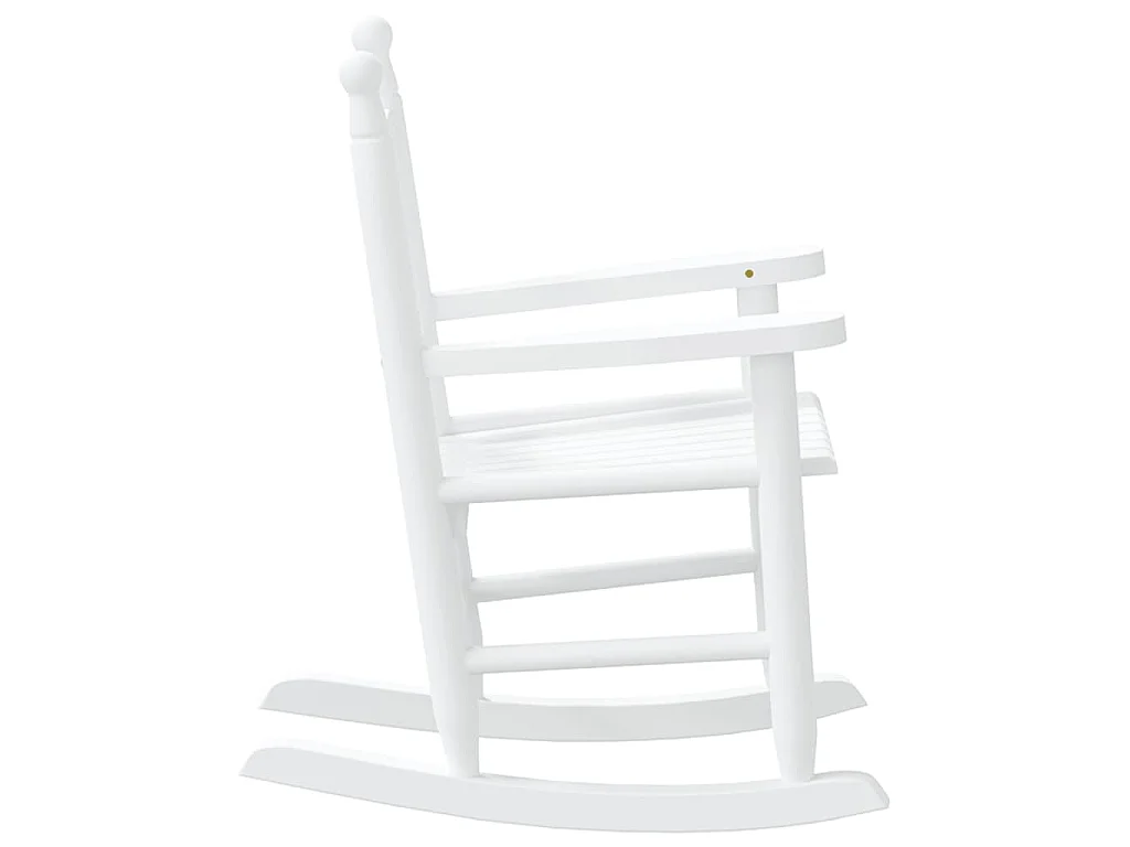 Schommelstoelen 2 st voor kinderen massief populierenhout wit