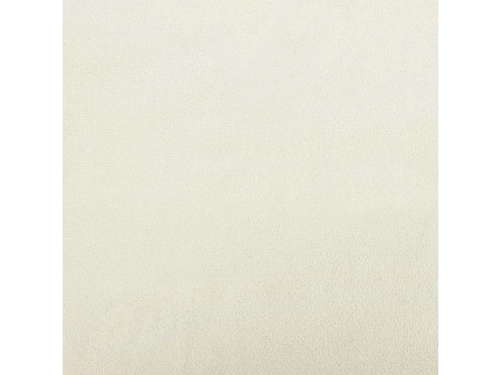 Chaise à bascule avec repose-pied Blanc crème Velours