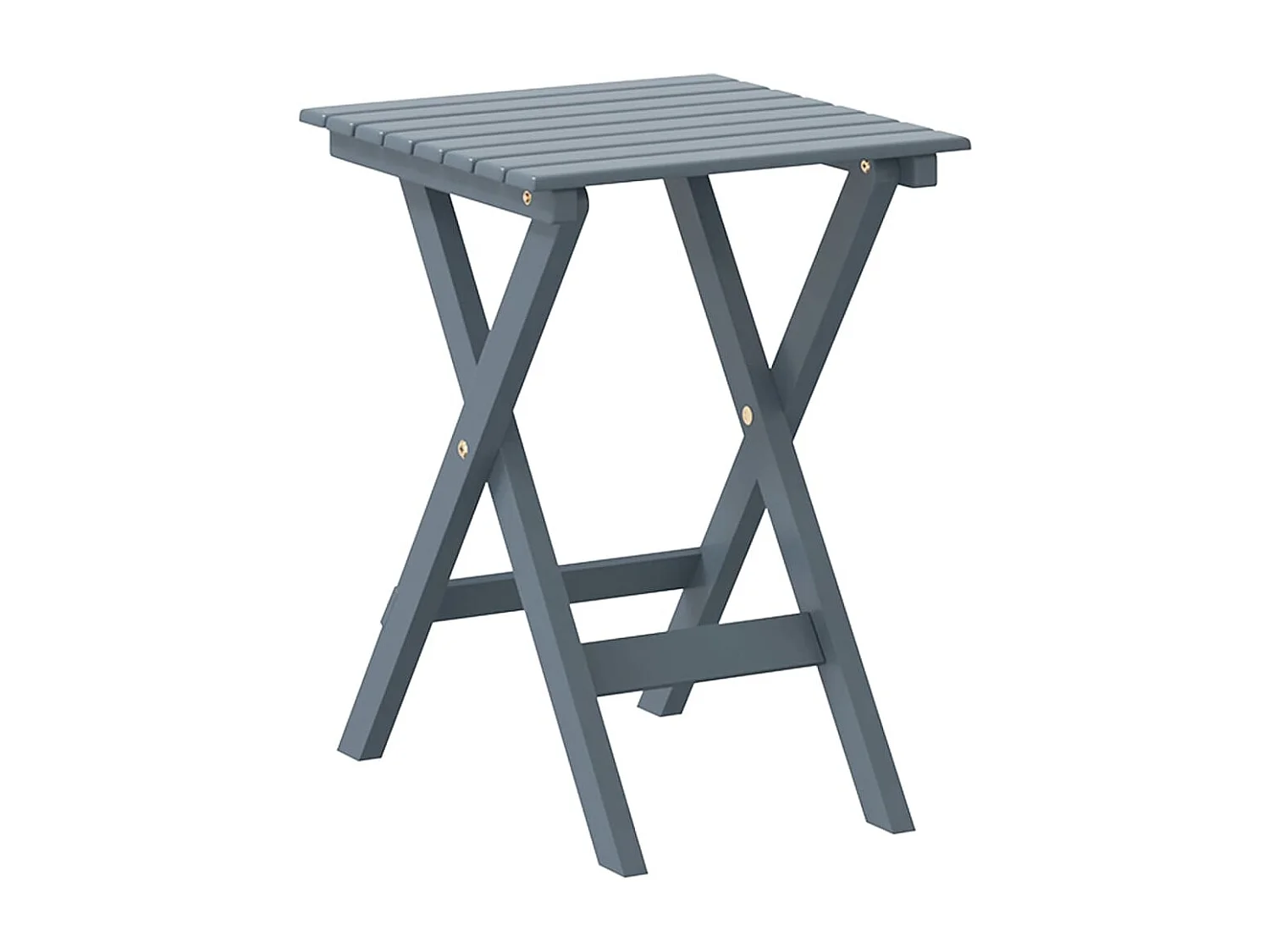 Chaises à bascule lot de 2 table pliable gris massif peuplier