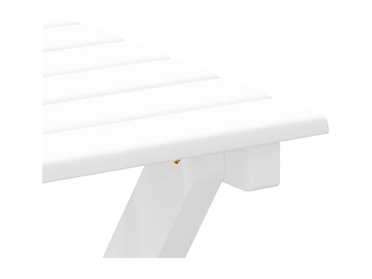 Chaises à bascule lot de 2 table pliable blanc massif peuplier