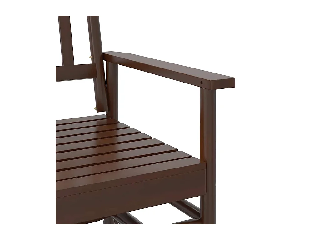 Banc balancelle marron 118x70x104,5 cm bois massif de peuplier