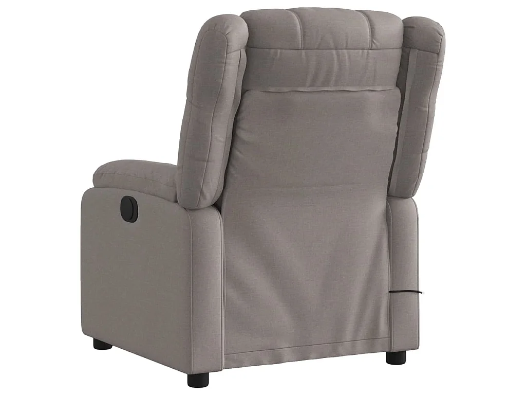 Massagesessel Taupe Stoff