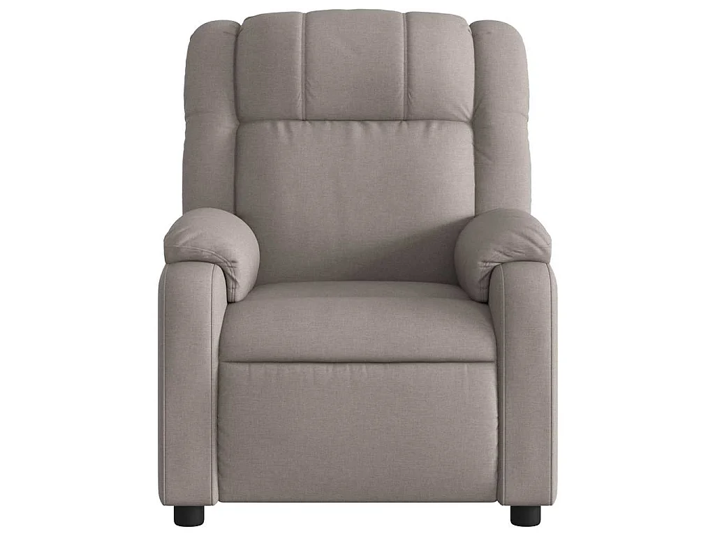 Massagesessel Taupe Stoff