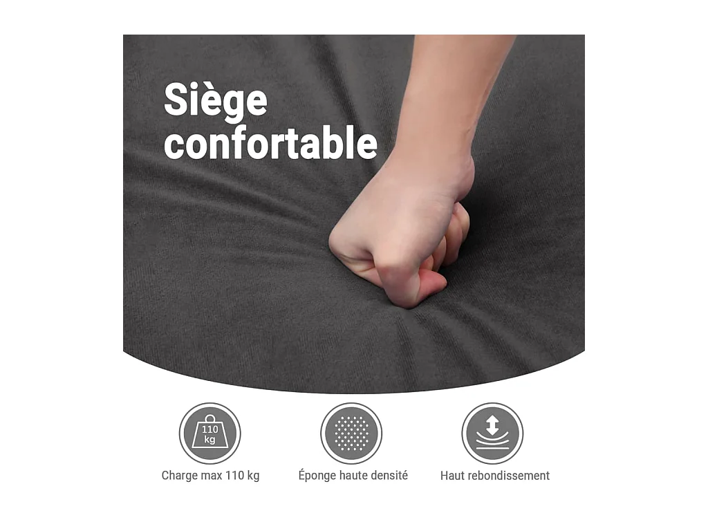 Massagesessel Elektrisch Dunkelgrün Samt