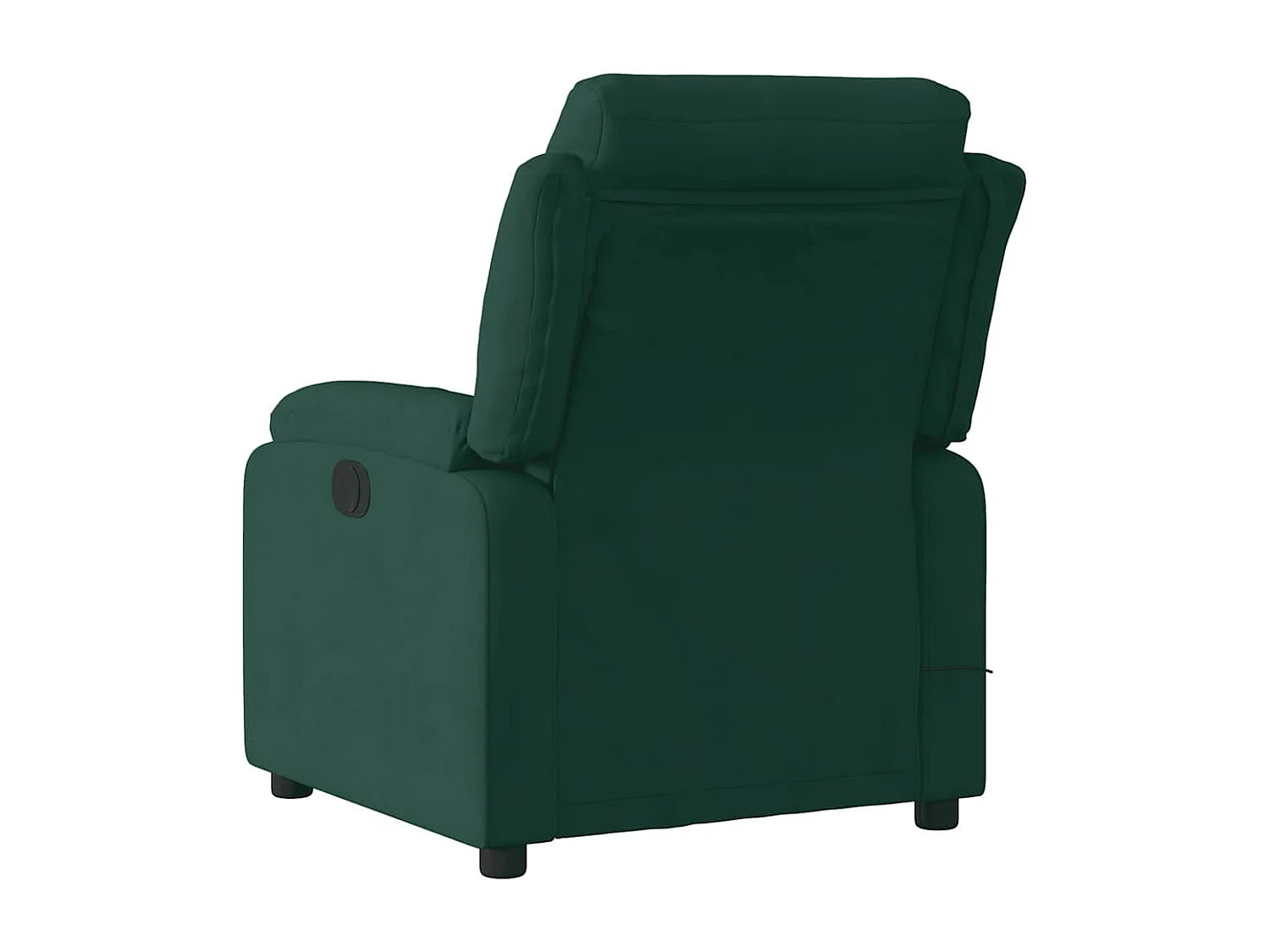 Fauteuil inclinable de massage électrique vert foncé velours