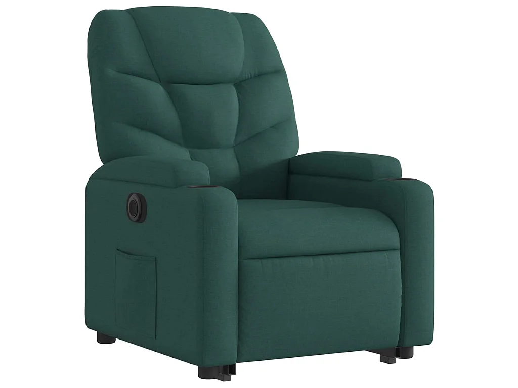 Sta-op-stoel elektrisch stof donkergroen