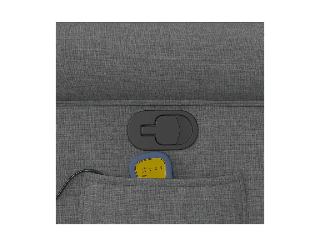 Massagestoel verstelbaar stof donkergrijs