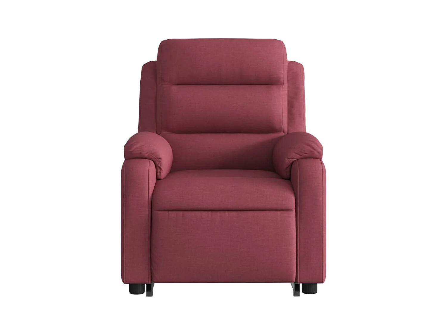 Fauteuil inclinable électrique rouge bordeaux tissu
