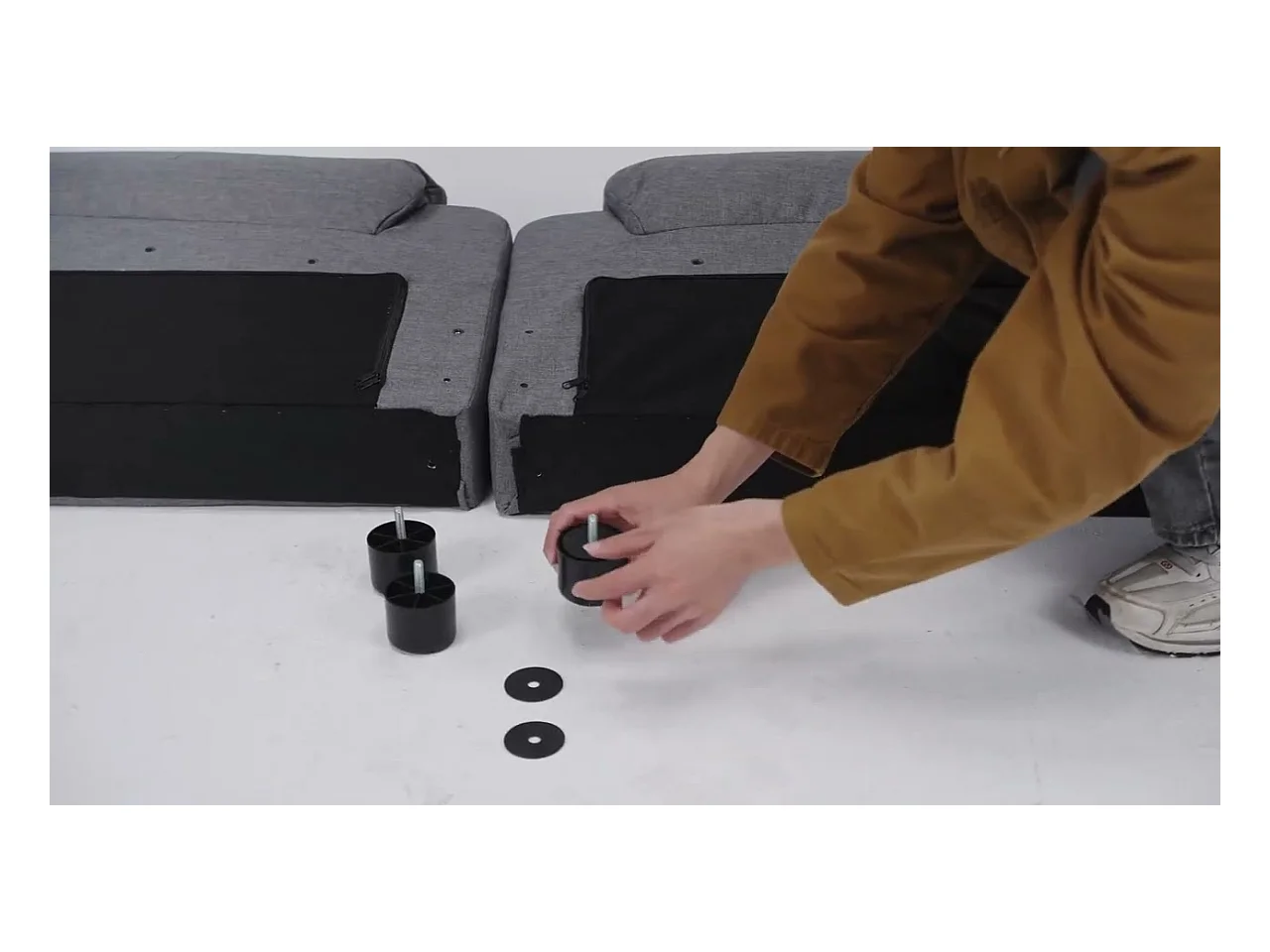 Fauteuil de massage inclinable Vert foncé Tissu