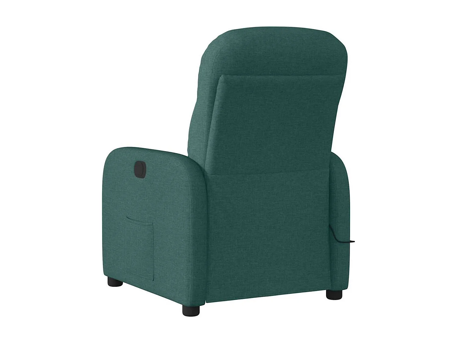 Fauteuil de massage inclinable Vert foncé Tissu