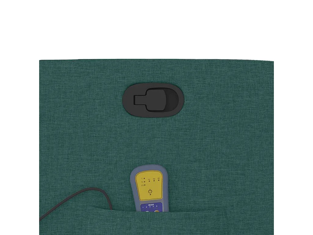 Fauteuil de massage inclinable Vert foncé Tissu